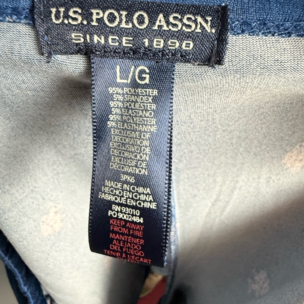 U.S.Polo Assn 2 Pc Summer Pajama Set Womens Sz L - Picture 7 of 8
